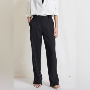 Apiece Apart Manon Black Straight-Leg Trousers, Size 2